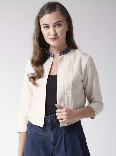 جاكيت نسائي كاجوال باللون الأسود