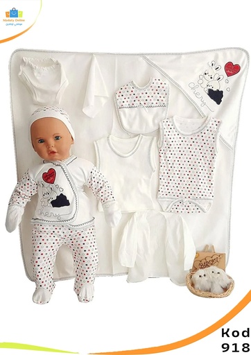 [6102006-57108-918-f] Newborn Compilate Cotton Set